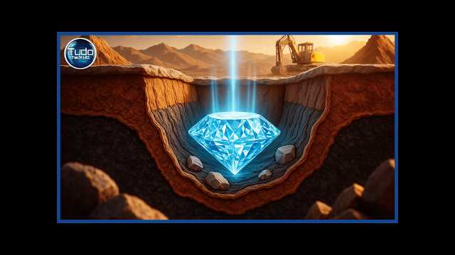 Como os Diamantes são feitos na Natureza. Incrível Processo de Mineração e Lapidação de Diamantes