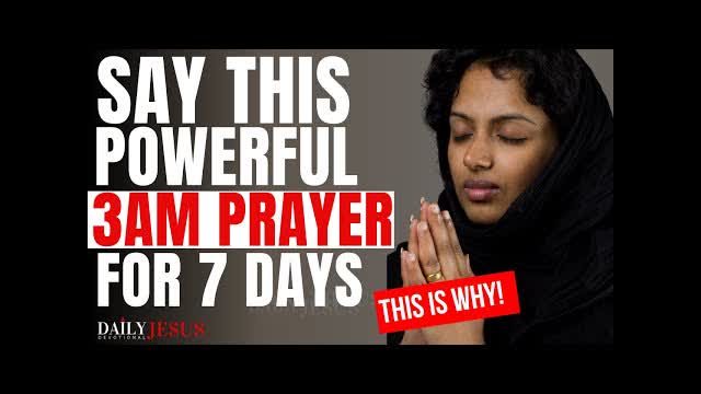 Pray This When You Wake Up At 3am | Powerful Morning Prayer For Breakthrough (Christian Motivation)