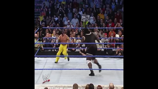 When Rey Mysterio throws Superstars Out of Ring